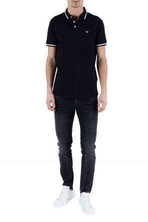 Logo-embroidered polo, zdjęcie 2 Logo-embroidered polo od Emporio Armani
